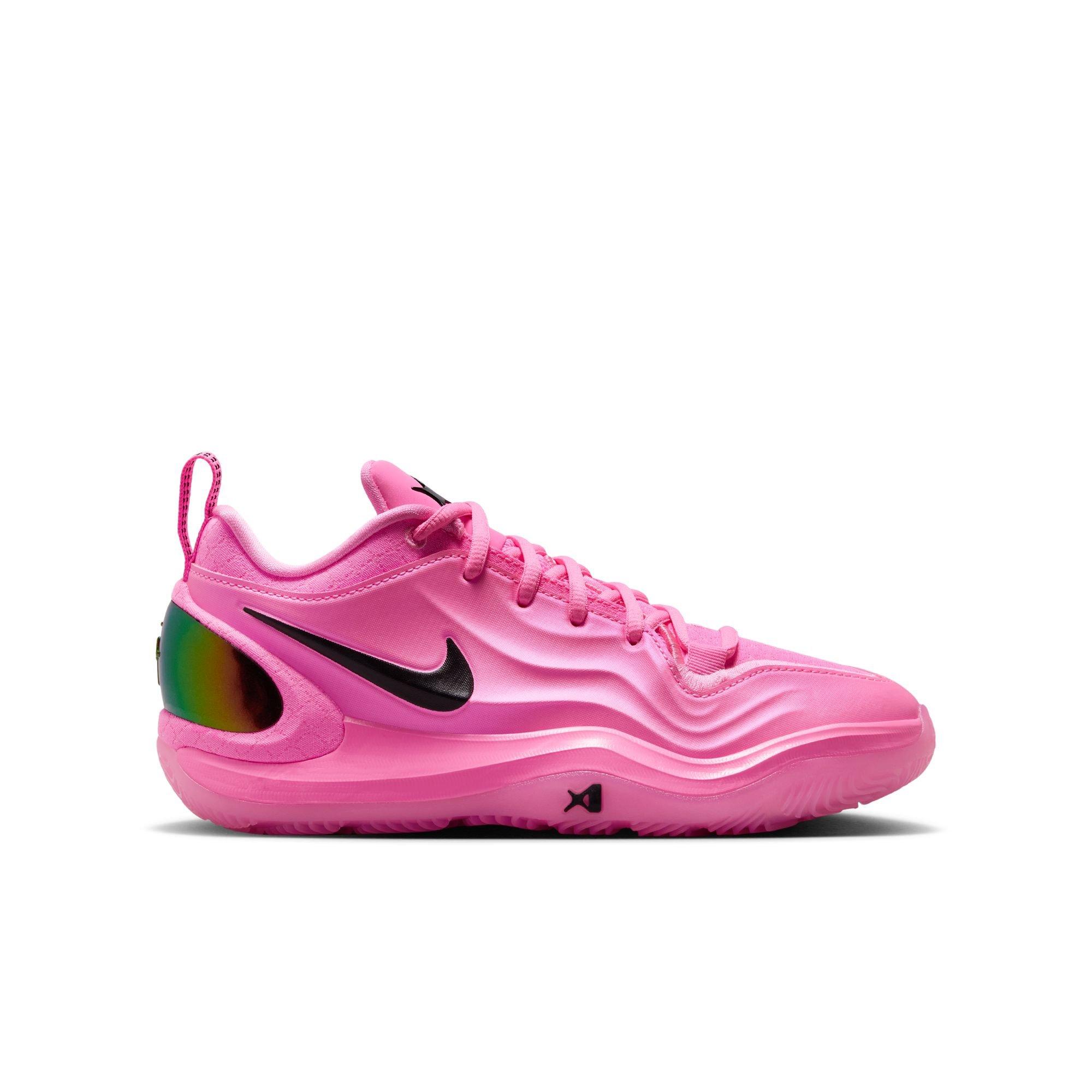 Nike A'Two "A'Pink Shoe" Grade School Kids' Basketball Shoe - PINK BEAM/BLACK